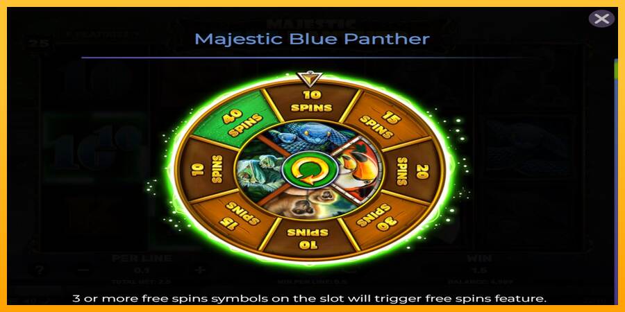 Majestic Blue Panther máquina de juego por dinero, imagen 4