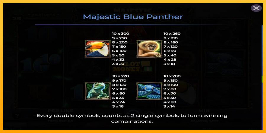 Majestic Blue Panther máquina de juego por dinero, imagen 6