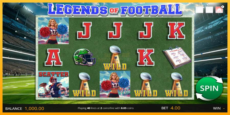 Legends of Football máquina de juego por dinero, imagen 1