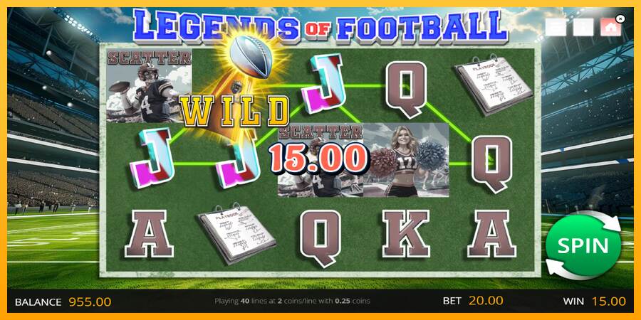 Legends of Football máquina de juego por dinero, imagen 2