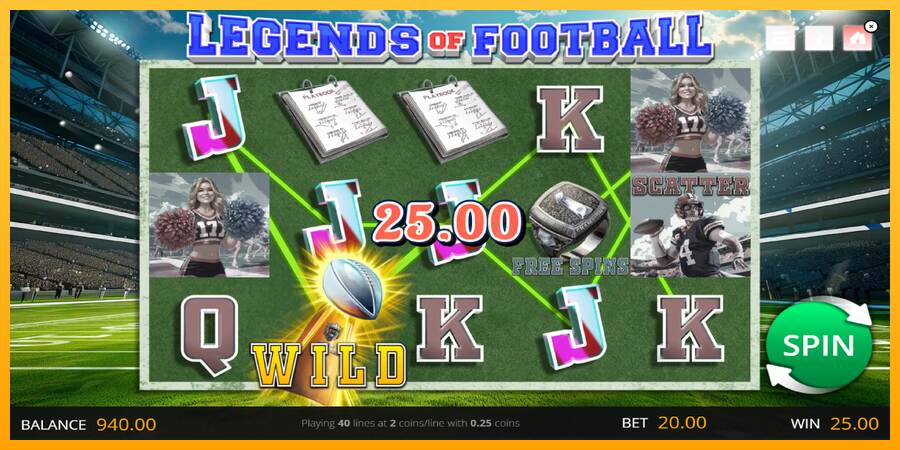 Legends of Football máquina de juego por dinero, imagen 3