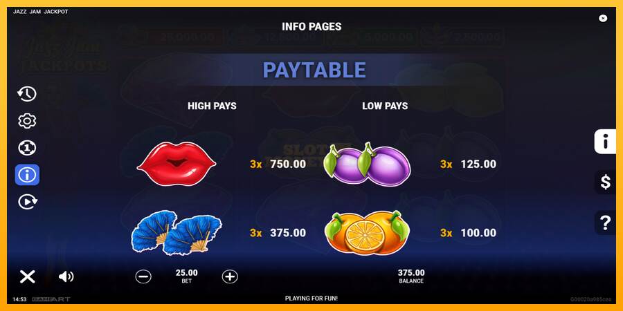 Jazz Jam Jackpots máquina de juego por dinero, imagen 6