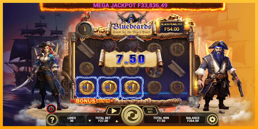 Bluebeard Quest for the Black Pearl máquina de juego por dinero, imagen 4