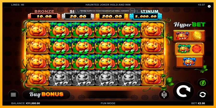 Haunted Joker Hold and Win máquina de juego por dinero, imagen 1