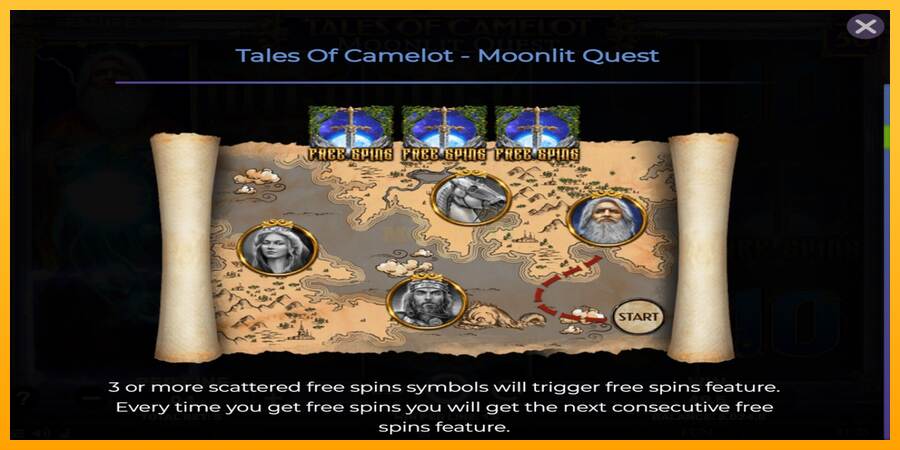 Tales of Camelot - Moonlit Quest máquina de juego por dinero, imagen 5