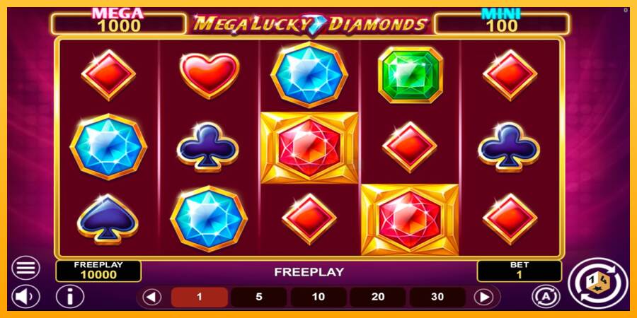 Mega Lucky Diamonds Hold & Win máquina de juego por dinero, imagen 1