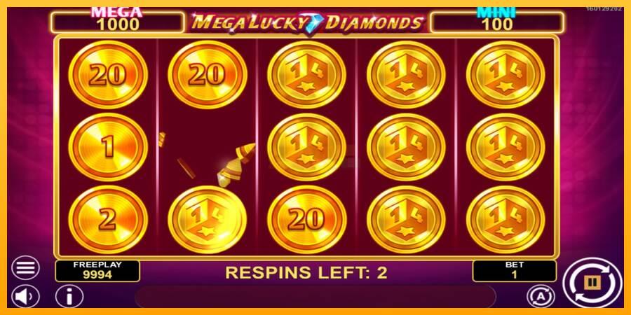 Mega Lucky Diamonds Hold & Win máquina de juego por dinero, imagen 3