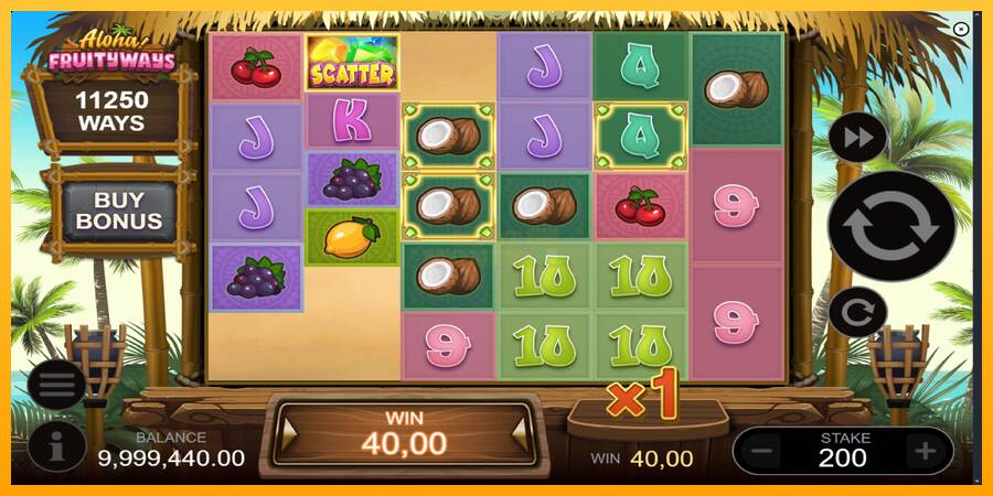 Aloha! Fruityways máquina de juego por dinero, imagen 3