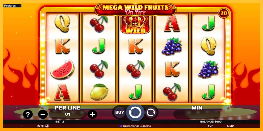 Mega Wild Fruits - On Fire máquina de juego por dinero, imagen 2