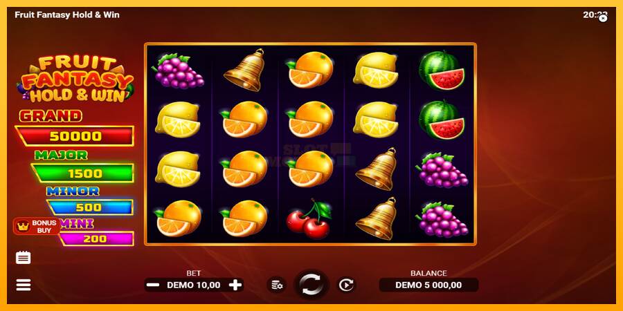 Fruit Fantasy Hold & Win máquina de juego por dinero, imagen 2