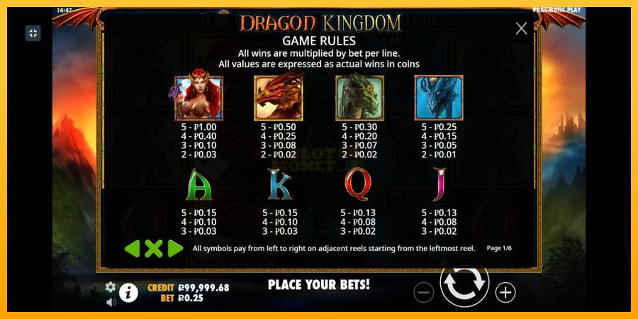 Dragon Kingdom máquina de juego por dinero, imagen 4