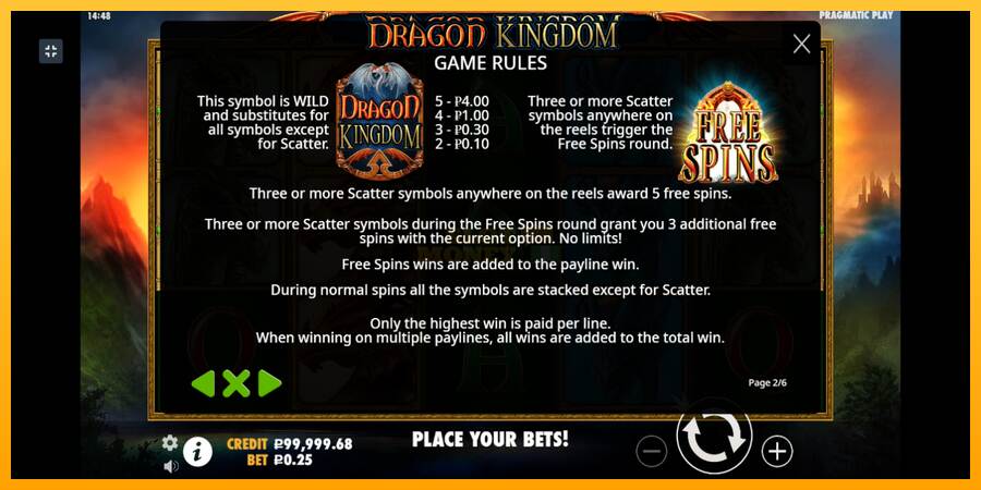 Dragon Kingdom máquina de juego por dinero, imagen 5