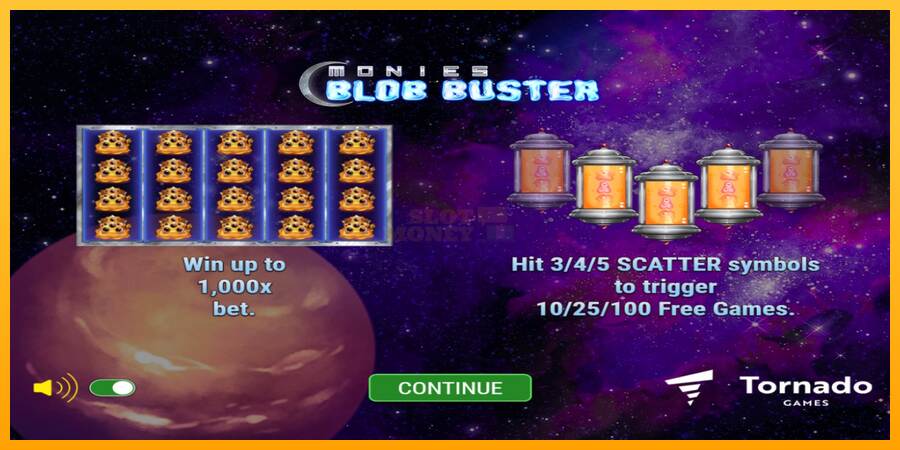 Monies Blob Buster máquina de juego por dinero, imagen 1