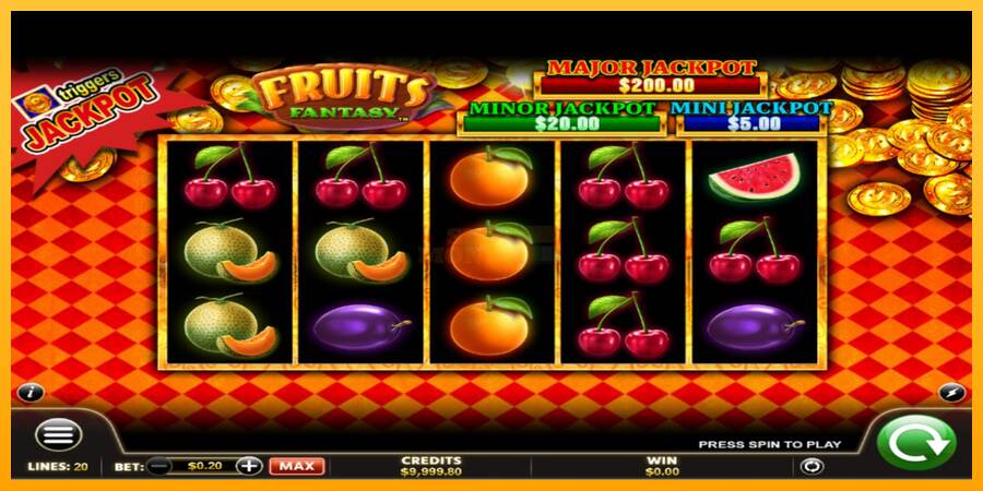 Fruits Fantasy máquina de juego por dinero, imagen 2