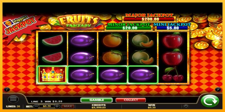 Fruits Fantasy máquina de juego por dinero, imagen 3