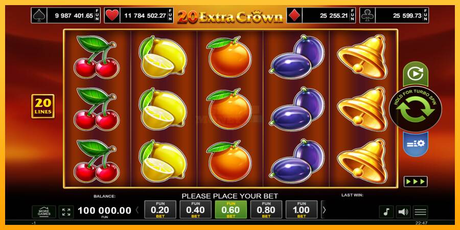 20 Extra Crown máquina de juego por dinero, imagen 1