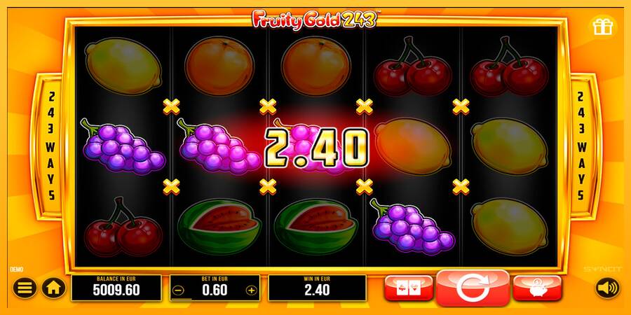 Fruity Gold 243 máquina de juego por dinero, imagen 2