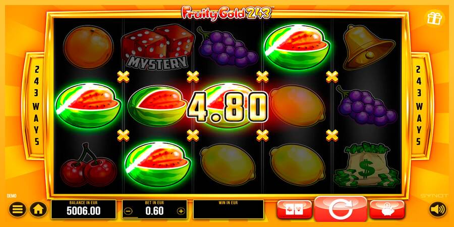 Fruity Gold 243 máquina de juego por dinero, imagen 5