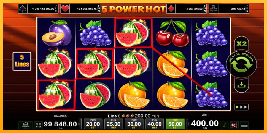 5 Power Hot máquina de juego por dinero, imagen 4