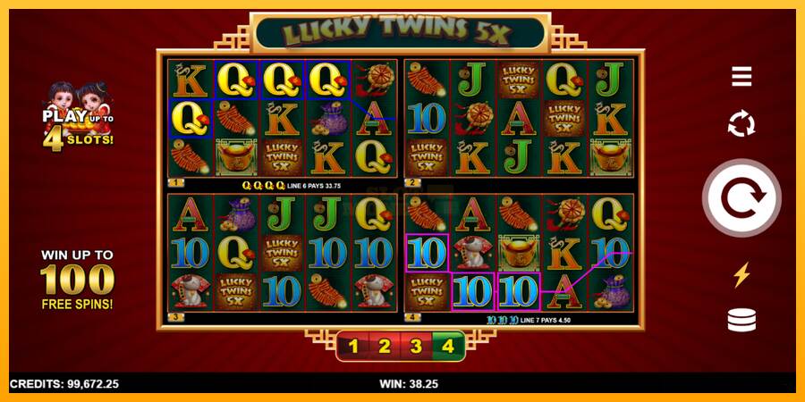 Lucky Twins 5X 4Tune Reels máquina de juego por dinero, imagen 3