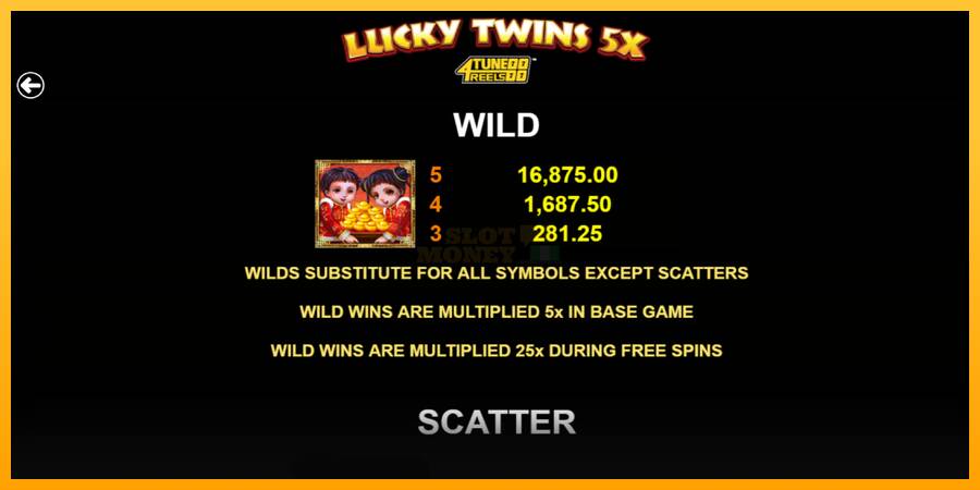 Lucky Twins 5X 4Tune Reels máquina de juego por dinero, imagen 5