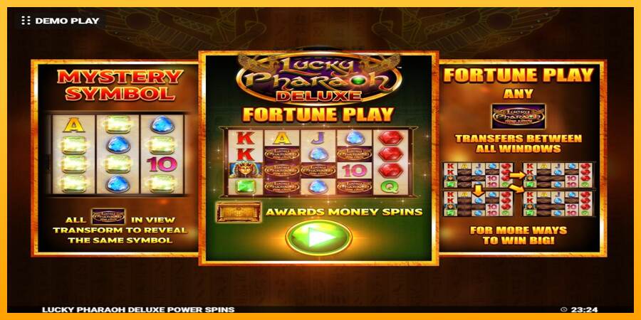 Lucky Pharaoh Deluxe Fortune Play máquina de juego por dinero, imagen 1