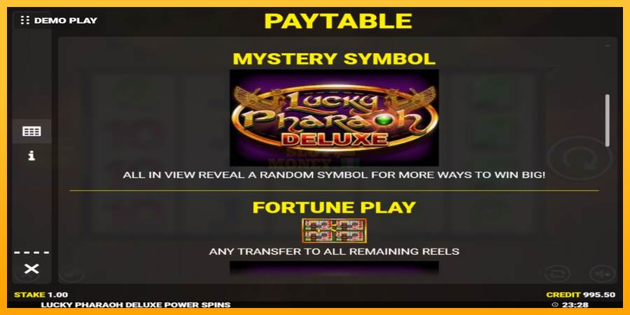 Lucky Pharaoh Deluxe Fortune Play máquina de juego por dinero, imagen 5