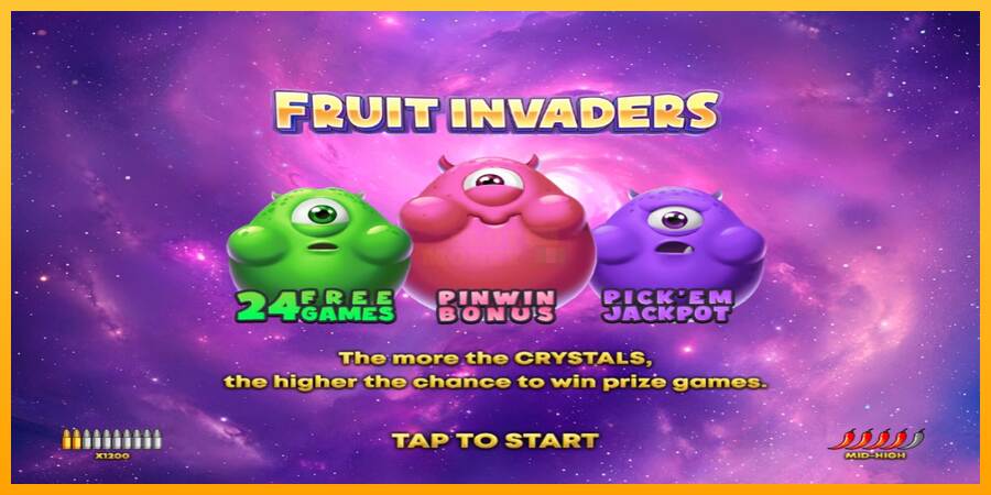 Fruit Invaders máquina de juego por dinero, imagen 1