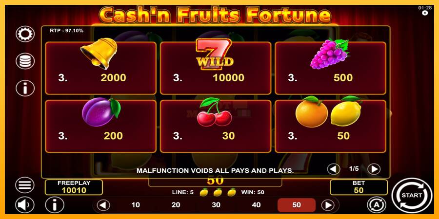 Cashn Fruits Fortune máquina de juego por dinero, imagen 5