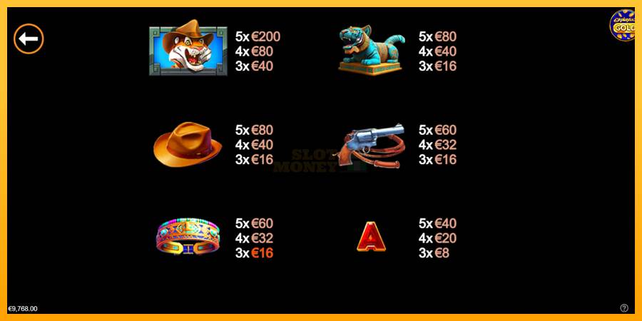 Gold Hit & Link: Tiger Jones máquina de juego por dinero, imagen 6