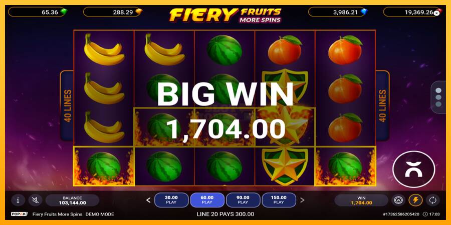 Fiery Fruits More Spins máquina de juego por dinero, imagen 4