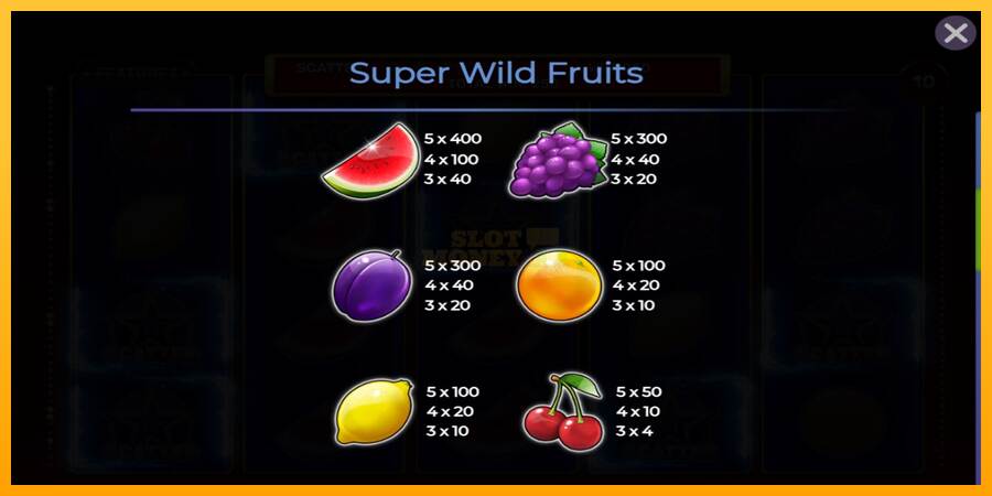 Super Wild Fruits máquina de juego por dinero, imagen 4