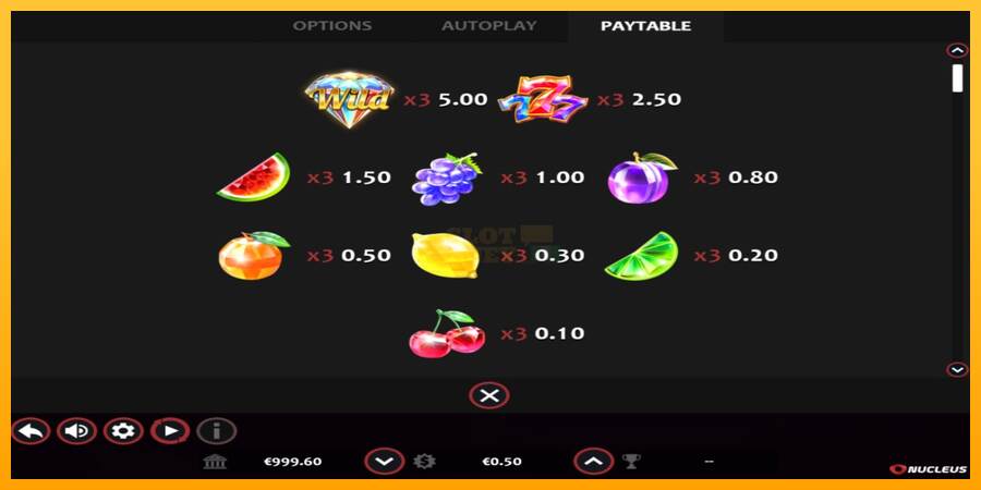 Diamond Fruit Deluxe máquina de juego por dinero, imagen 3