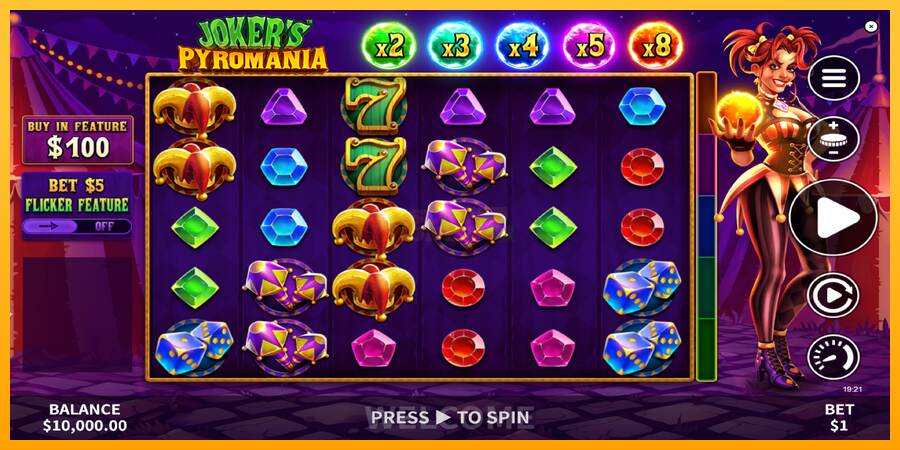 Jokers Pyromania máquina de juego por dinero, imagen 2