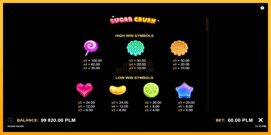 Sugar Crush máquina de juego por dinero, imagen 5