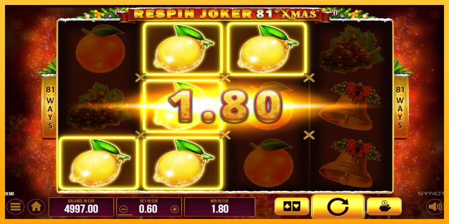 Respin Joker 81 Xmas máquina de juego por dinero, imagen 2