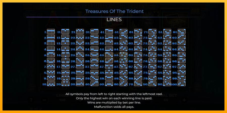 Treasures of the Trident máquina de juego por dinero, imagen 7