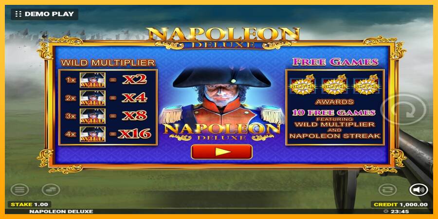 Napoleon Deluxe máquina de juego por dinero, imagen 1