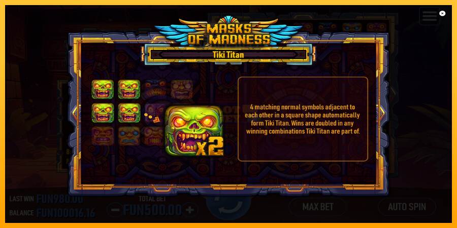 Masks of Madness máquina de juego por dinero, imagen 6