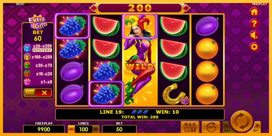 Lucky Joker 100 Extra Gifts máquina de juego por dinero, imagen 3