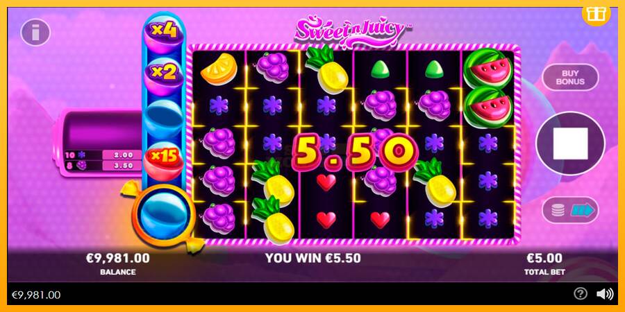 Sweet N Juicy máquina de juego por dinero, imagen 3