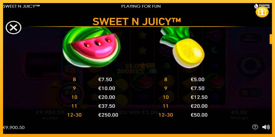 Sweet N Juicy máquina de juego por dinero, imagen 5