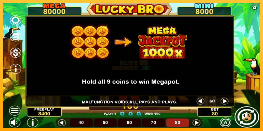 Lucky Bro Hold & Win máquina de juego por dinero, imagen 7