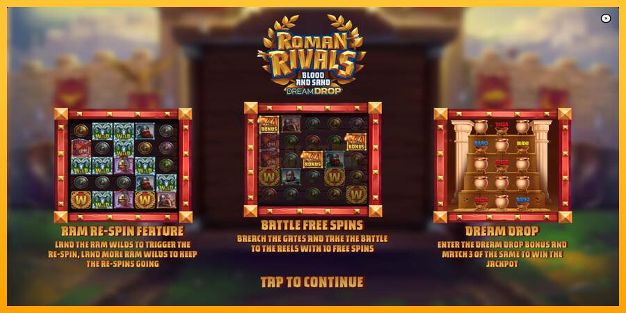 Roman Rivals Blood and Sand Dream Drop máquina de juego por dinero, imagen 1