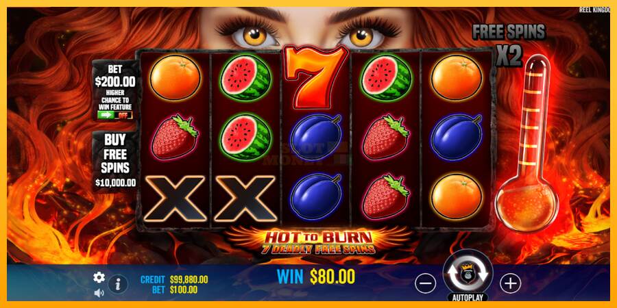 Hot to Burn - 7 Deadly Free Spins máquina de juego por dinero, imagen 3