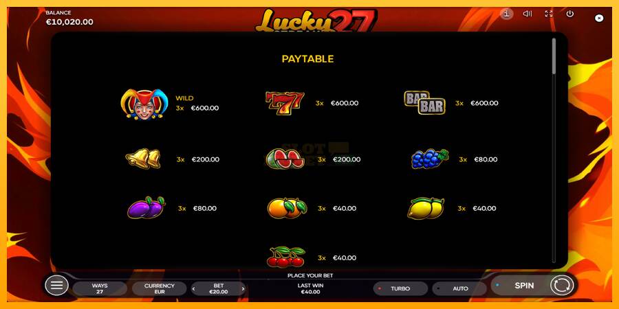 Lucky Streak 27 máquina de juego por dinero, imagen 5