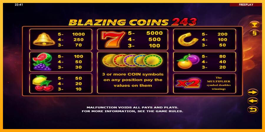 Blazing Coins 243 máquina de juego por dinero, imagen 4