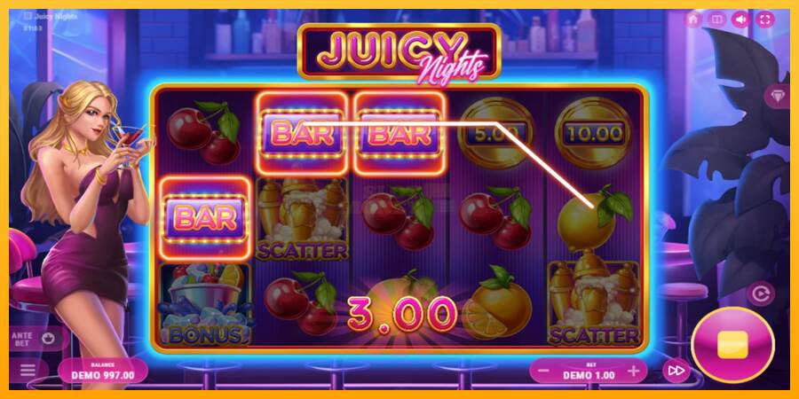 Juicy Nights máquina de juego por dinero, imagen 3