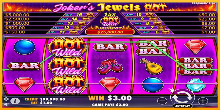 Jokers Jewels Hot máquina de juego por dinero, imagen 2