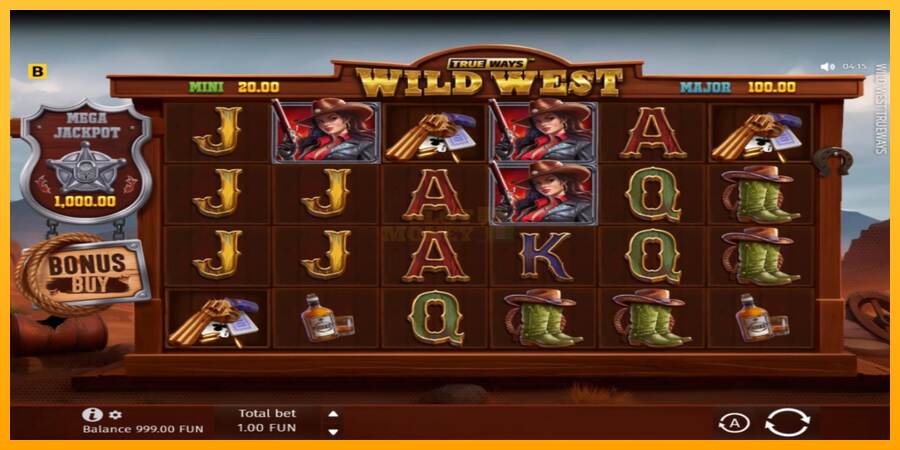 Wild West Trueways máquina de juego por dinero, imagen 2